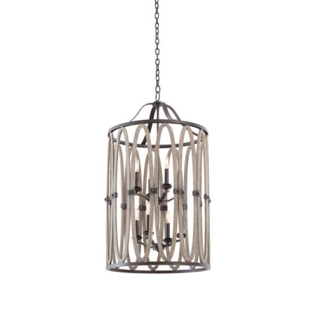 Kalco Belmont 8 Light 1 Tier Chandelier Florence Gold