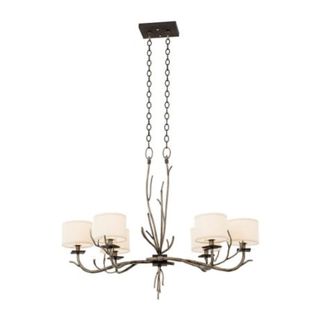 Kalco Denali 6 Light 1 Tier Chandelier Bronze Jewel Tone