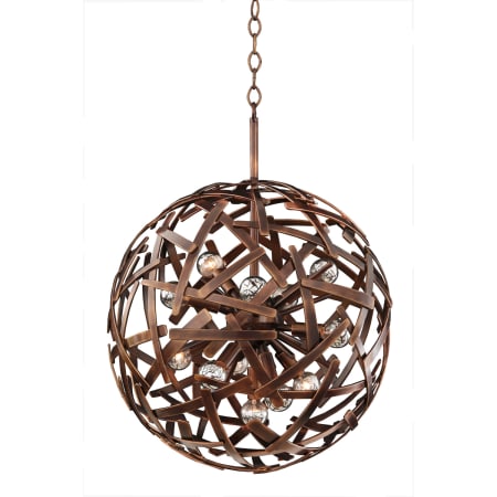 Kalco Ambassador 12 Light Pendant Copper Patina