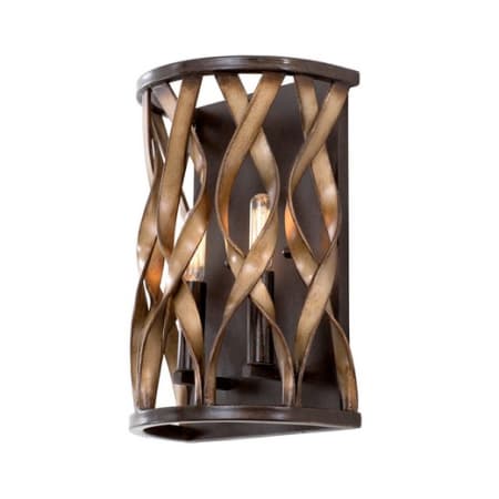 Kalco Soho 2 Light Wall Sconce Milk Chocolate