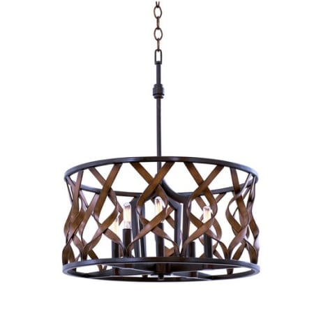 Kalco Soho 5 Light Pendant Milk Chocolate