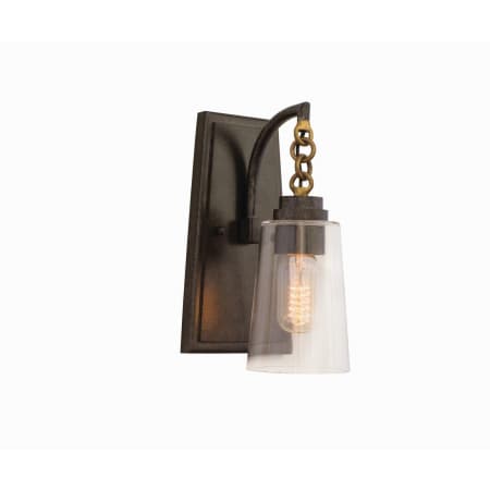 Kalco Dillon 11" Tall Wall Sconce Milled Iron