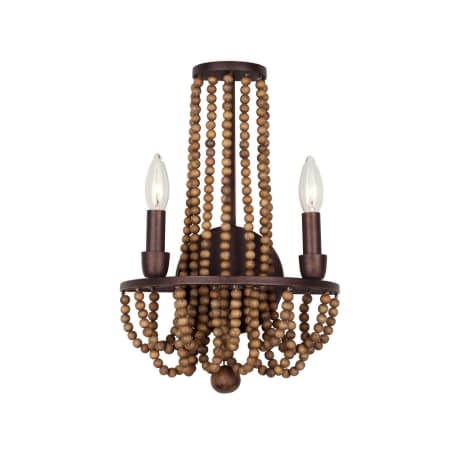 Kalco Beechwood 2 Light 18" Tall Wall Sconce Royal Mahogany