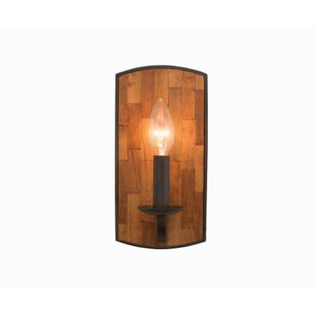 Kalco Lansdale 10" Tall Wall Sconce Black Iron
