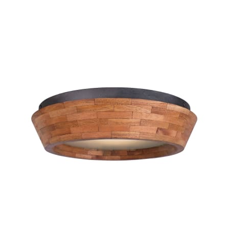 Kalco Lansdale 14" Wide LED Flush Mount Ceiling Fixture Black Iron