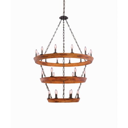 Kalco Lansdale 24 Light 42" Wide Wrought Iron Ring Chandelier Black Iron