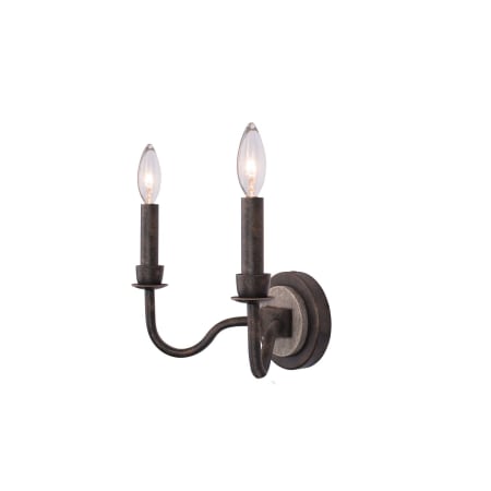 Kalco Harper 2 Light 12" Tall Wall Sconce Florence Gold