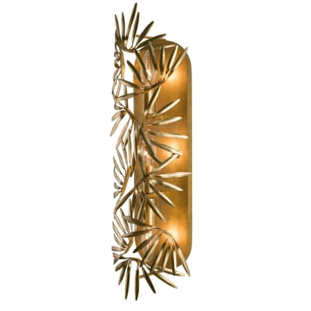 Kalco Jardin 3 Light 22" Tall Wall Sconce Oxidized Gold Leaf