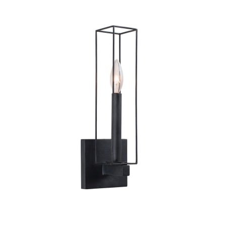 Kalco Allston 14" Tall Wall Sconce Black Iron