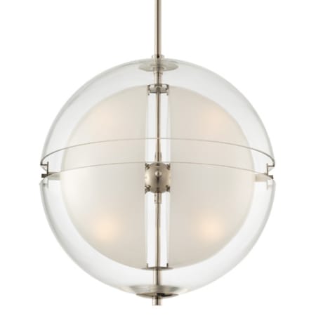 Kalco Sussex 4 Light 14" Wide LED Pendant Polished Nickel