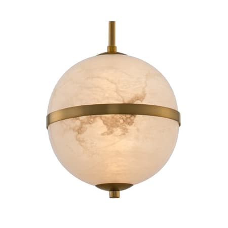 Kalco Canterbury 10" Wide LED Pendant Winter Brass