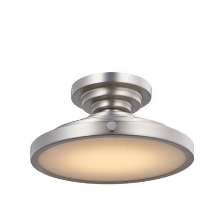 Kalco Pasos 10" Wide LED Semi-Flush Ceiling Fixture Satin Nickel