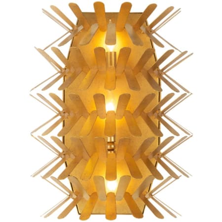 Kalco Spur 3 Light 20" Tall Wall Sconce Oxidized Gold Leaf