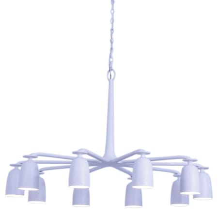 Kalco Gabardine 10 Light 42" Wide Chandelier Matte White