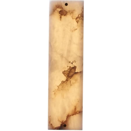 Kalco Vertical 17" Tall LED Wall Sconce with Alabaster Shade Winter Brass