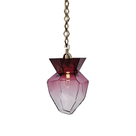 Kalco Bolsa 8" Wide Mini Pendant Winter Brass