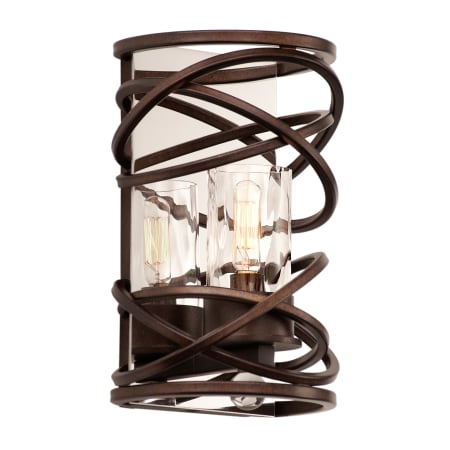 Kalco Eternity 1 Light Wall Sconce Etruscan Bronze