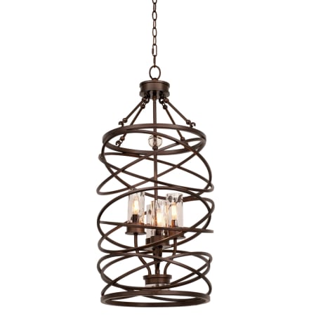 Kalco Eternity 4 Light 1 Tier Chandelier Etruscan Bronze