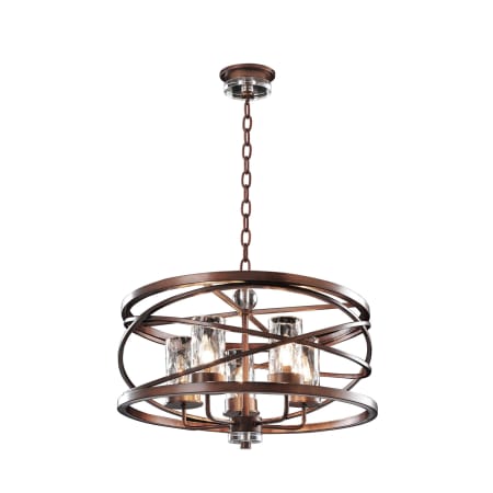 Kalco Eternity 5 Light Pendant Etruscan Bronze