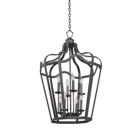 Kalco Livingston 8 Light 22" Wide Candle Style Chandelier Charcoal