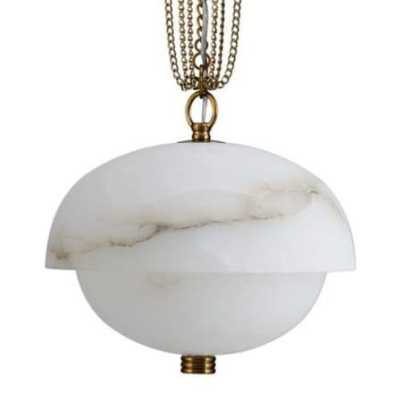 Kalco Volterra 17" Wide LED Pendant Winter Brass