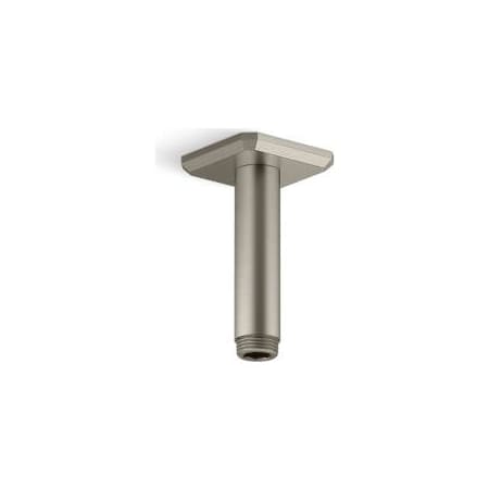 Kallista Modern Square 4" Ceiling Mount Arm Brushed Nickel