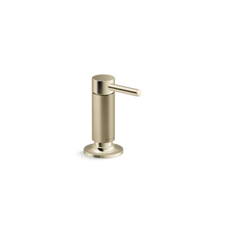 Kallista Juxtapose Soap Dispenser Brushed French Gold