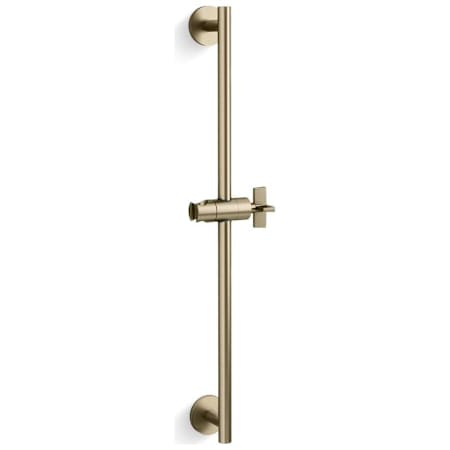 Kallista One 26" Slide Bar with Adjustable Hand Shower Holder Brushed French Gold