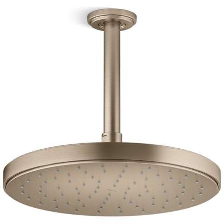 Kallista Foundations 1.75 GPM Contemporary Single Function Shower Head Brushed Bronze
