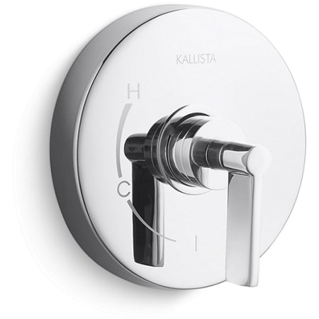 Kallista One Lever Handle Pressure Balanced Valve Trim - Less Rough In Polished Chrome