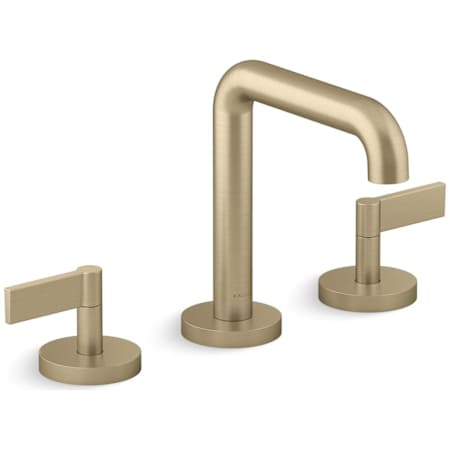 Kallista One 1.2 GPM Widespread Bathroom Faucet Brushed French Gold