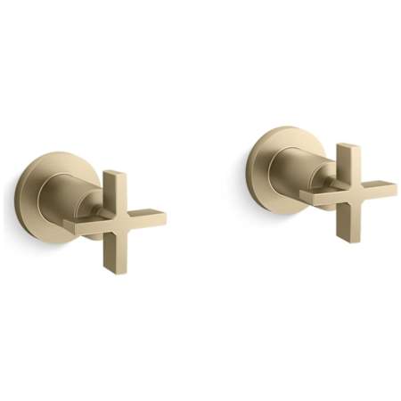 Kallista One Cross Handles - Pack of 2 Brushed French Gold