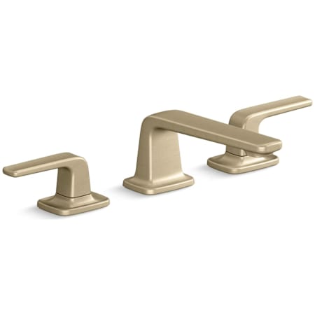 Kallista Per Se 1.2 GPM Widespread Bathroom Faucet Brushed French Gold