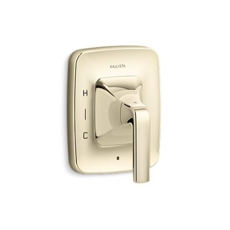 Kallista Per Se Lever Handle Pressure Balanced Valve Trim - Less Rough In French Gold