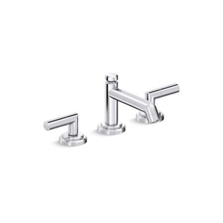 Kallista Pure Paletta by LK 1.2 GPM Widespread Bathroom Faucet with Pop-Up Drain Assembly Polished Chrome