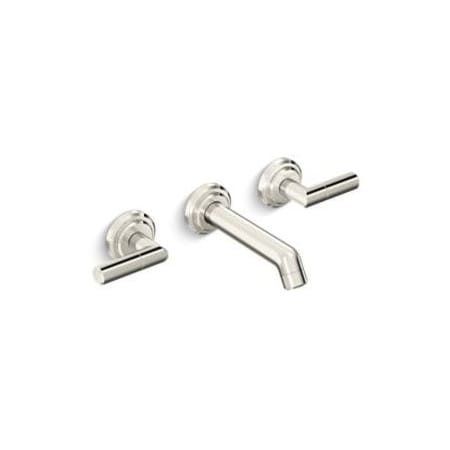 Kallista Pure Paletta by LK 1.2 GPM Wall Mounted Widespread Bathroom Faucet Polished Nickel