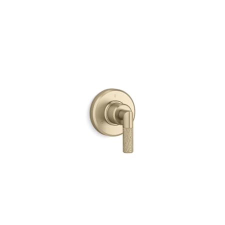 Kallista Pinna Paletta Single Handle 2 or 3 Function Diverter Valve Trim - Diverter Valve not Included Brushed French Gold