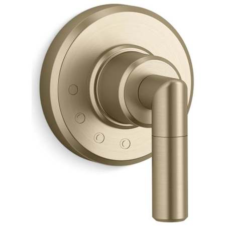 Kallista Pure Paletta Single Function Volume Control Valve Trim Only with Single Lever Handle Brushed French Gold