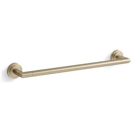 Kallista Pure Paletta 18" Wall Mounted Towel Bar Brushed French Gold