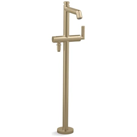 Kallista Pure Paletta Freestanding Tub Filler Brushed French Gold