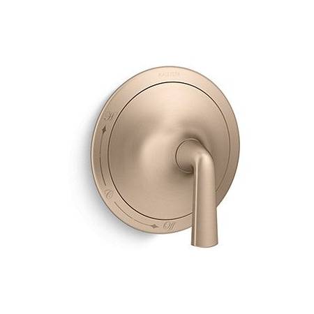 Kallista Script Dual Function Pressure Balanced Valve Trim Only - Less Rough In Valve Blush Bronze