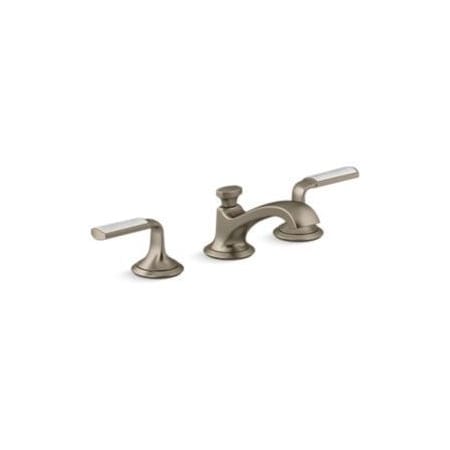 Kallista Script Widespread Low Spout Bathroom Faucet Brushed Bronze