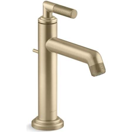 Kallista Pinna Paletta Single Hole Bathroom Faucet Brushed French Gold
