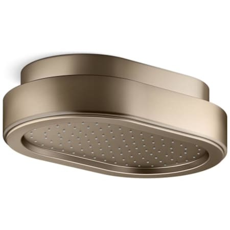 Kallista Bandeau Rain Shower Head Halo Mount Brushed Bronze