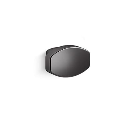 Kallista Transitional 1-7/16 Inch Long Oval Cabinet Knob Black Nickel