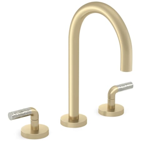 Kallista One 1.2 GPM Widespread Bathroom Faucet Brushed French Gold / Nickel Silver Accents