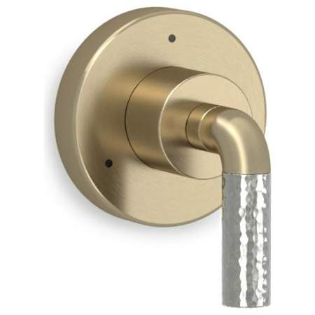 Kallista One Single Handle 2 Function Diverter Valve Trim - Less Valve Brushed French Gold / Nickel Silver Accents