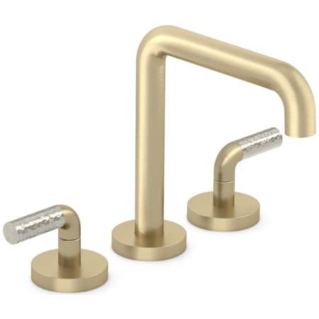 Kallista One Deck Mounted Roman Tub Filler Brushed French Gold / Nickel Silver Accents