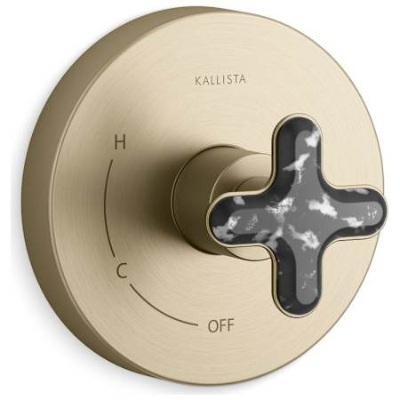 Kallista 002 Thermostatic Valve Trim Only - Less Rough In Brushed French Gold