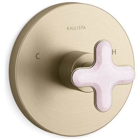 Kallista 002 Collection Shower Only Trim Package Shower Head Brushed French Gold